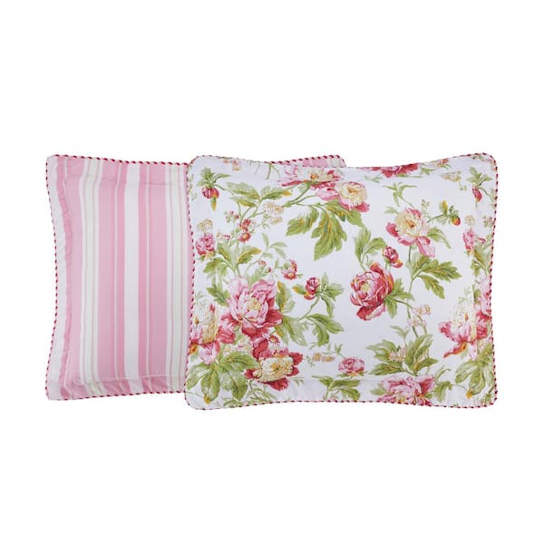 The Big One Printed Plush Throw Pillow Set Square 2 Pack Floral