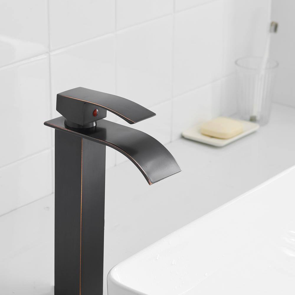 Oil Rubbed Bronze Single Handle Vessel Sink Faucet