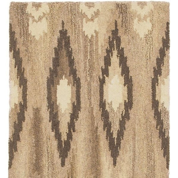 2 X 8 Beige, Ivory Abstract Washable Area Rug Runner Rug