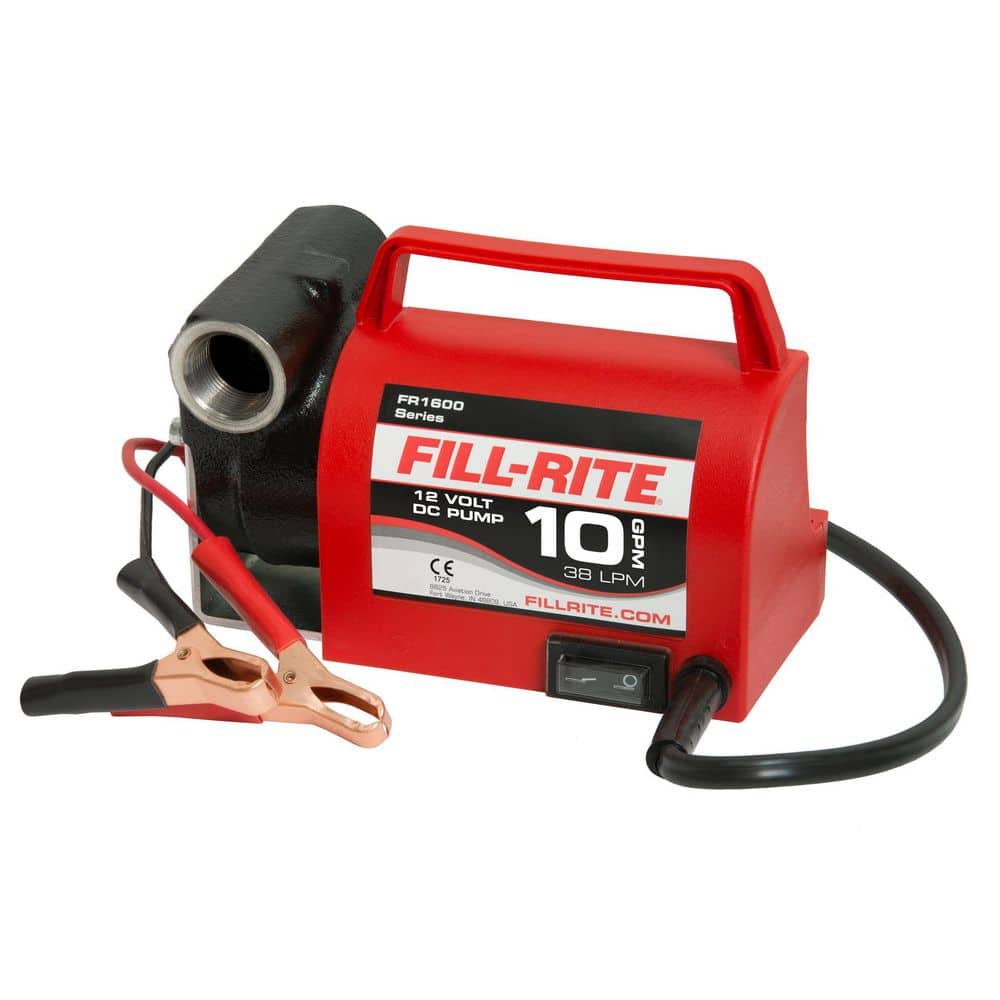 FILL-RITE 12-Volt 1/5 HP 10 GPM Portable Fuel Transfer Pump with No  Accessories (Pump Only) FR1612 - The Home Depot