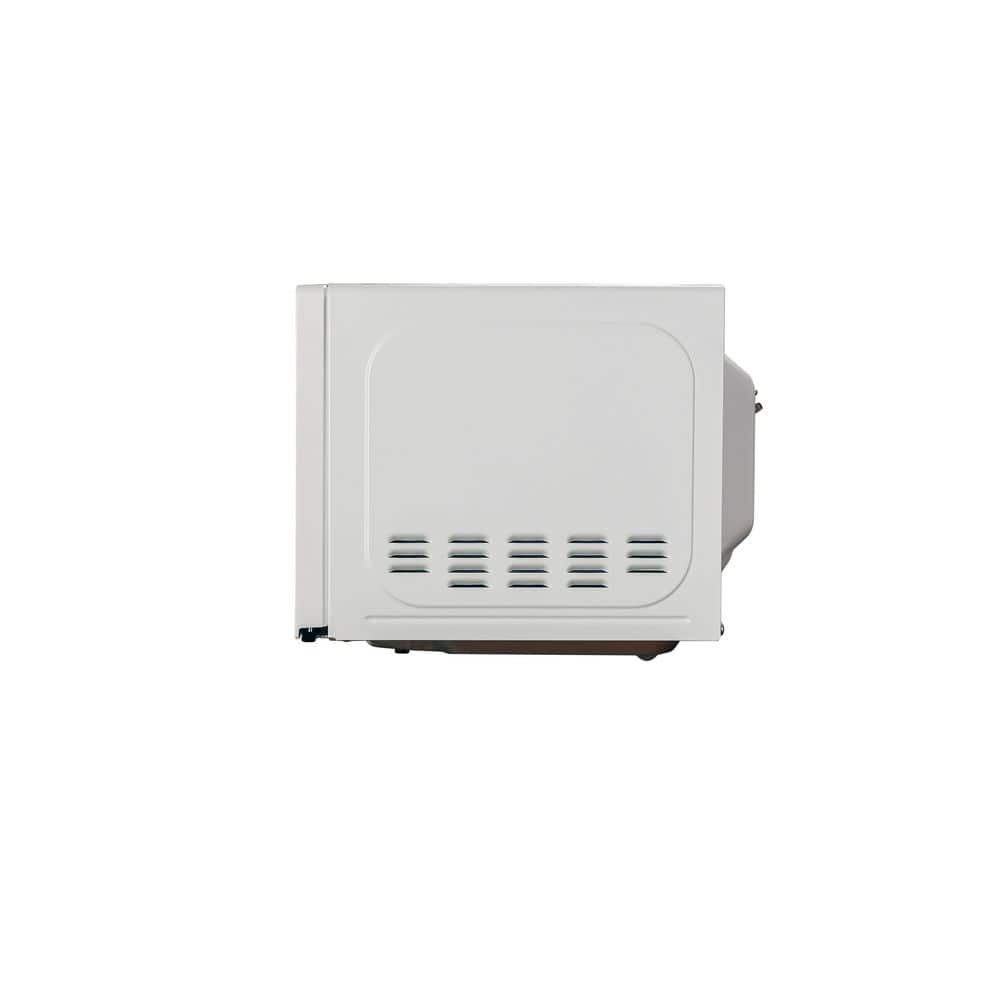 Compact White 0.7 Cu Ft Countertop Microwave Oven for RV