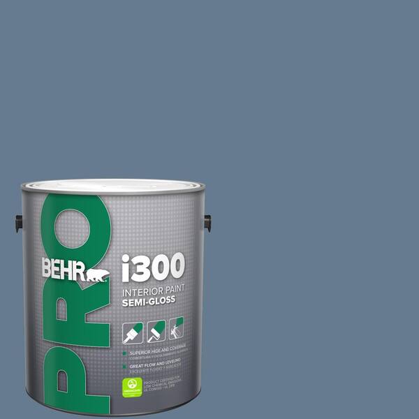 BEHR PRO 1 gal. #S510-5 Skinny Jeans Semi-Gloss Interior Paint
