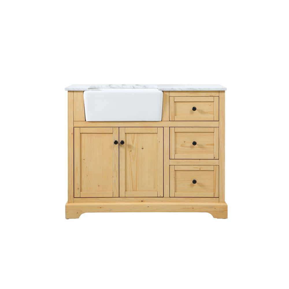 Timeless Home 42 in. W x 22 in. D x 34.75 in. H Single Bathroom Vanity Side