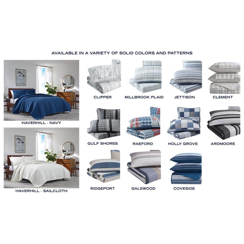 Grey Heather Reversible Cotton King Quilt Set