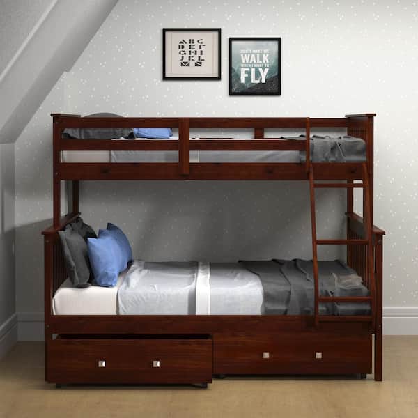 Donco Kids Dark Cappuccino Brown Pine, Free Twin Beds On Craigslist