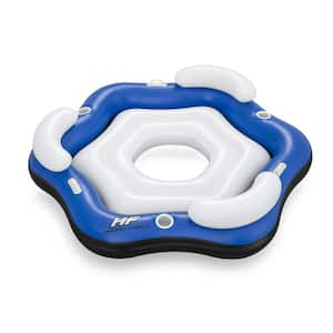 Hydro force Blue and White 3-Person Inflatable Inner Tube Float