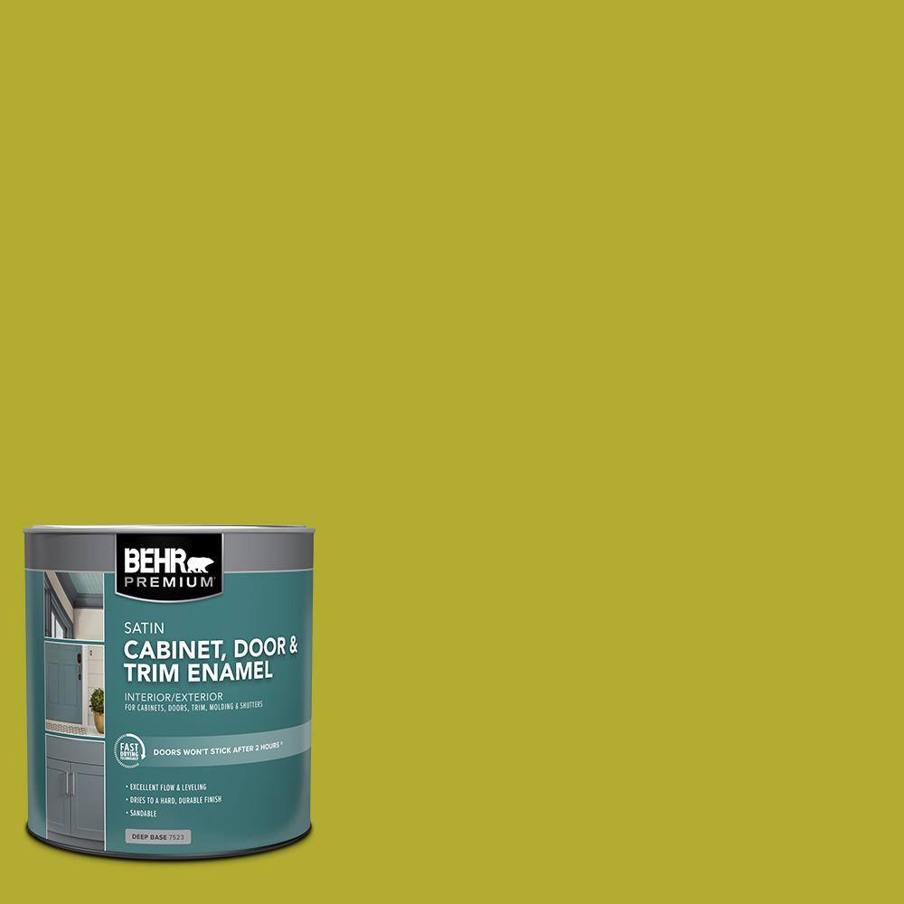 1 qt. #P340-6 Green Neon Satin Enamel Interior/Exterior Cabinet, Door & Trim Paint price history on PriceWatchPro