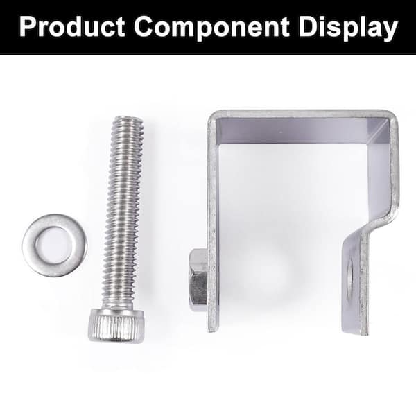 Kit de 10 KCNC C-CLIPS Aluminium pour durite et gaine Noir