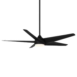 Viper 60 in. Indoor and Outdoor Matte Black 5-Blade Smart Ceiling Fan with 3000K LED Light Kit and Remote