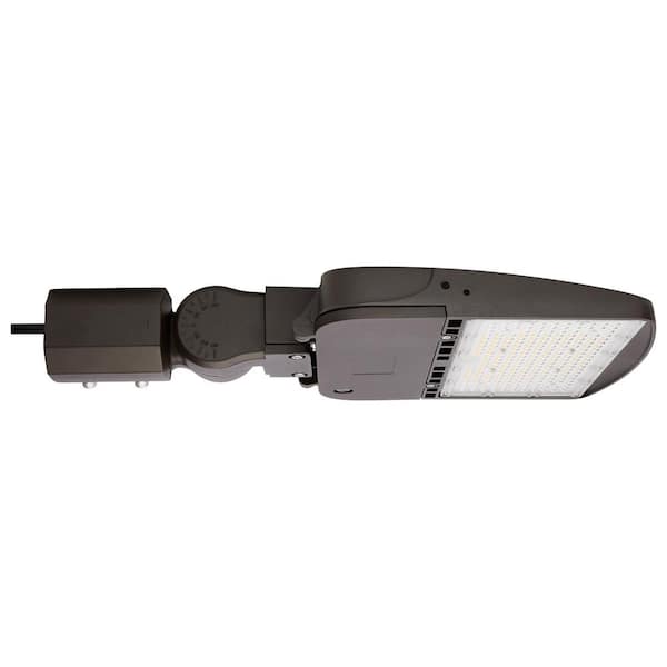 SATCO 450-Watt Equivalent Integrated LED Bronze Weather Resistant Type IV Area Light, 5000K