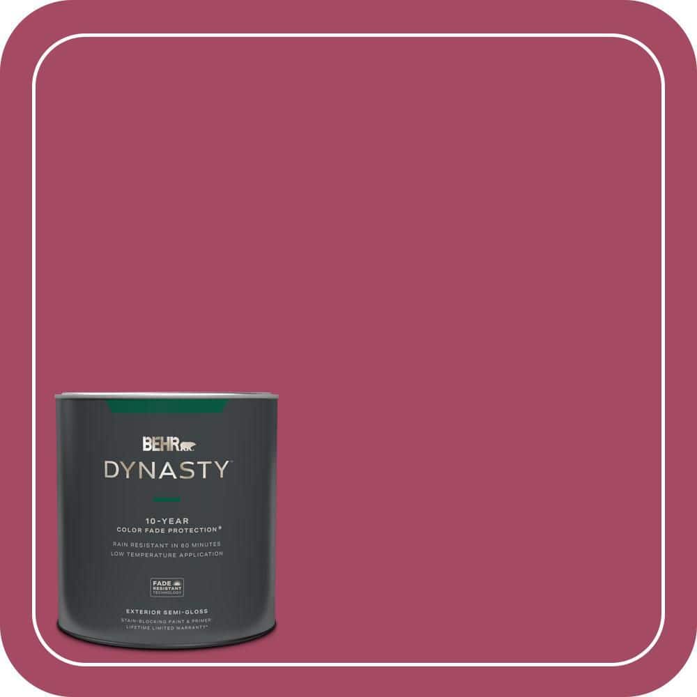 BEHR DYNASTY 1 qt. #120D-5 Glazed Raspberry Semi-Gloss Exterior Stain ...