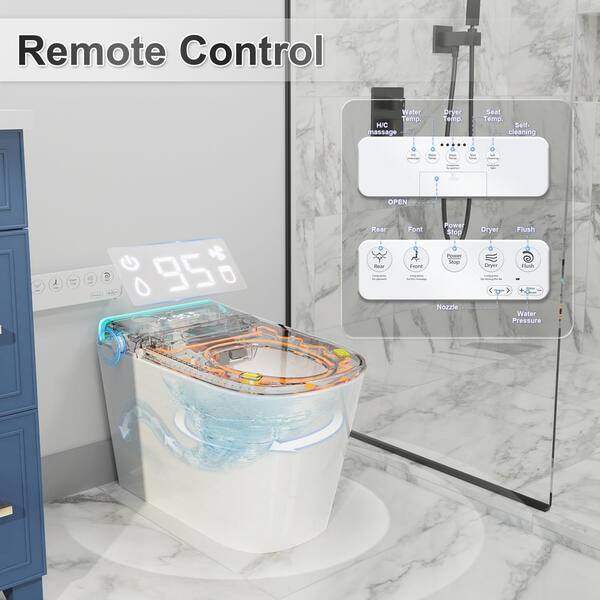 GIVING TREE Smart Toilet Bidet with Warm Air Dryer & Multi-Mode Cleaning