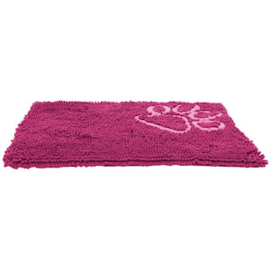 1 Size Pink Fuzzy Quick-Drying Anti-Skid and Machine Washable Dog Mat