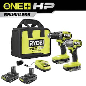 ONE+ HP 18V Brushless Cordless 1/2 in. Drill/Driver and Impact Driver Kit w/ (4) 2.0 Ah Batteries, Charger, and Bag