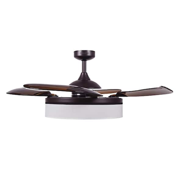 Fraser 48 in. Oil Rubbed Bronze AC Ceiling Fan with Light