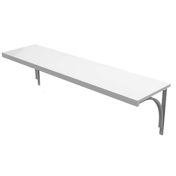 White Solid Wood Shelf Kit 48 in. W x 16 in. D