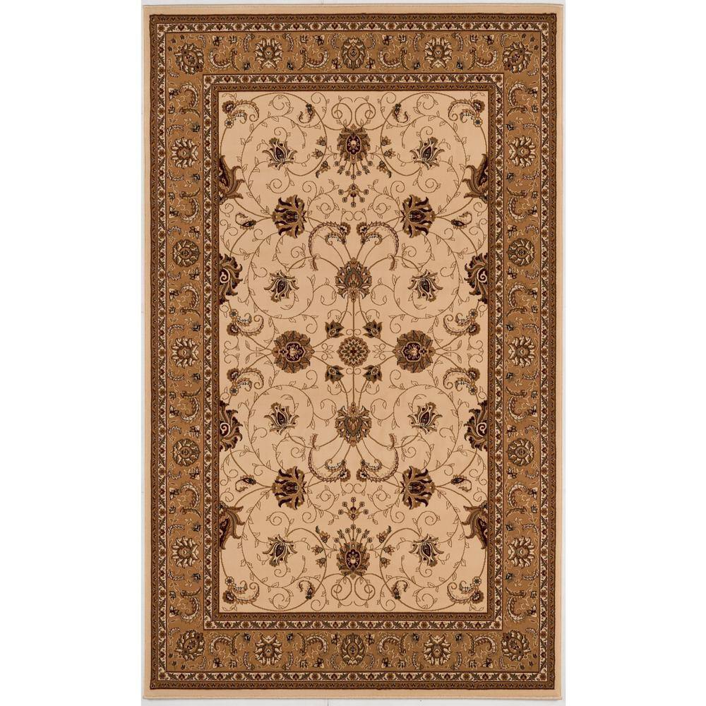 Majestic Traditional Cream Beige 2 ft. 3 in. x 5 ft. Doormat Area Rug Entrance Floor Mat price history on PriceWatchPro