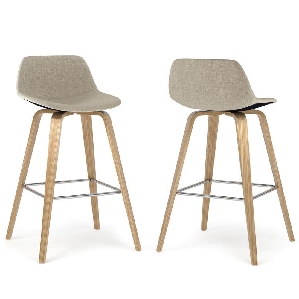 Randolph Natural Wood Bentwood Counter Height Stools, Set of 2