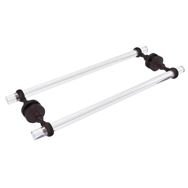 Allied Brass Pacific Grove Collection 18 in. Over-the-door Double Towel Bar in Antique Bronze