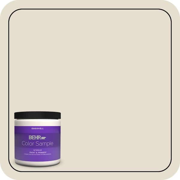 BEHR PREMIUM PLUS 8 oz. #750C-2 Hazelnut Cream Eggshell Enamel Interior Paint & Primer Color Sample