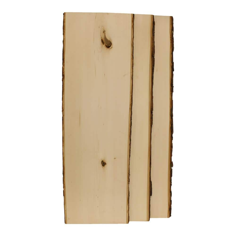 Walnut Hollow 1 in. x 12 in. x 36 in. Rustic Basswood Plank Hardwood Board (3-Pack)