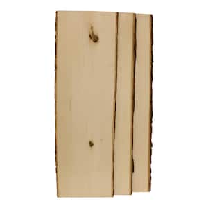 1 in. x 12 in. x 36 in. Rustic Basswood Plank Hardwood Board (3-Pack)
