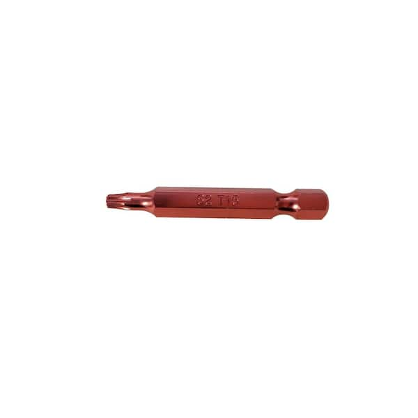 WOODPRO FASTENERS T-15 50 mm x 2 in. Red Anodized Bits (100-Pack)