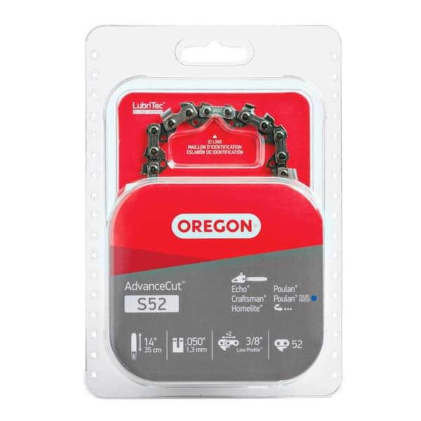 Oregon S52 Chainsaw Chain for 14 in. Bar Fits Echo, Craftsman, Poulan, Homelite, Makita Husqvarna and more