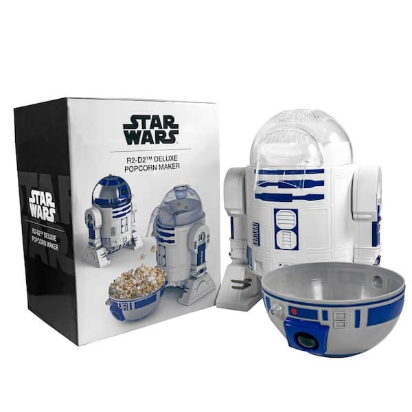 Uncanny Brands 2 oz. Kernel Capacity in Blue/White with Fully Operational  Droid Kitchen Appliance Star Wars R2D2 Popcorn Maker POP-SRW-R2D2 - The  Home Depot