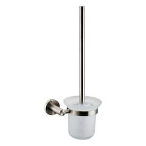 Bagno Nera Stainless Steel Toilet Brush and Holder in Satin Nickel