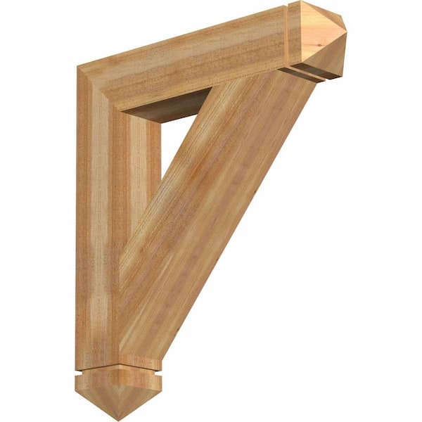 Ekena Millwork 6 in. x 36 in. x 32 in. Western Red Cedar Traditional Arts and Crafts Rough Sawn