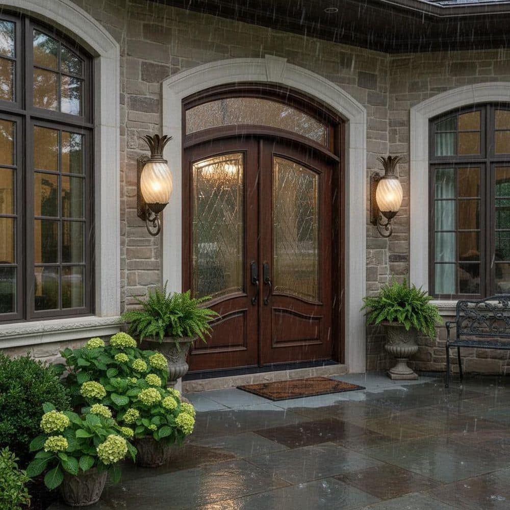Plantation 1-Light Pearl Bronze Hardwired Outdoor Wall Lantern Sconce price history on PriceWatchPro
