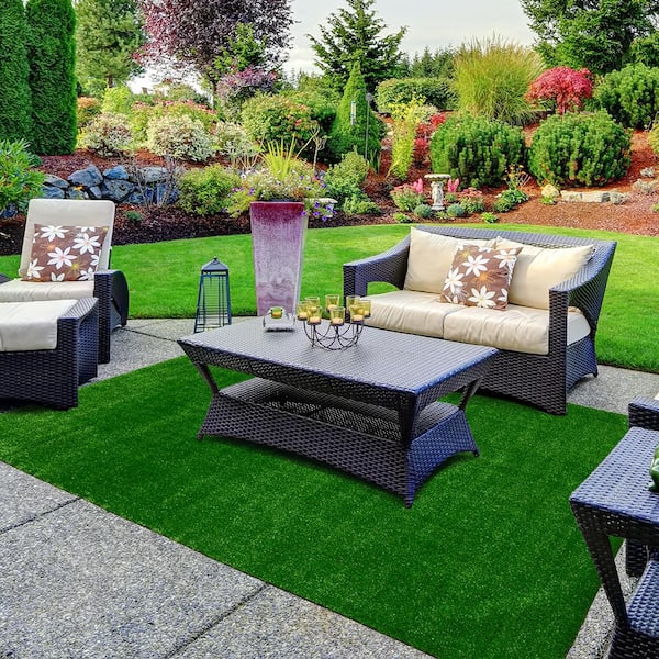 Synthetic Landscape Fake Grass Mat Artificial Pet Turf Lawn Garden Yard 6 x 7. 