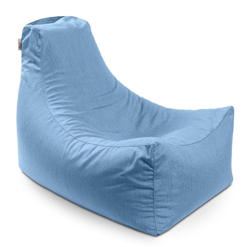 Juniper Outdoor Bean Bag Patio Chair and Poolside Lounge, Ocean Blue