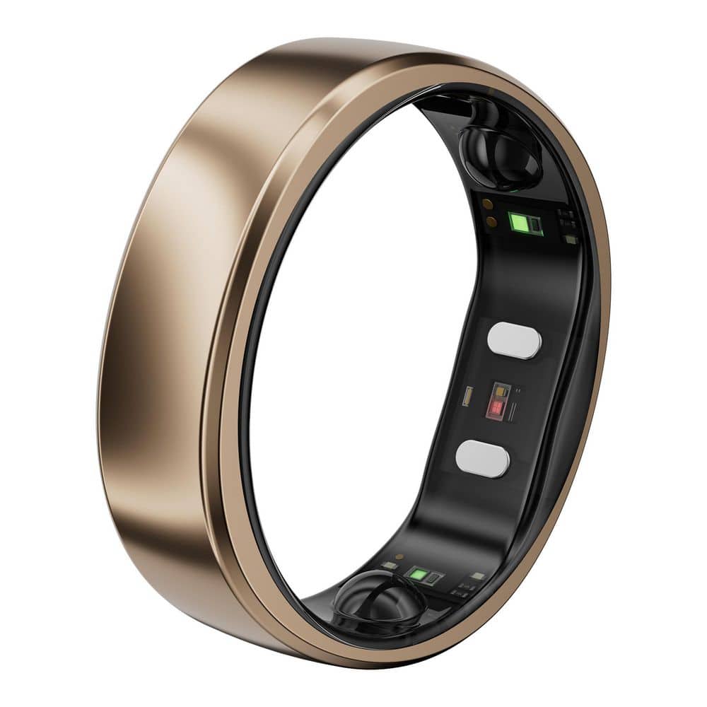 Gen 2 Air Size 7 Ultra-Thin Smart Ring with Health Tracking and AI for Proactive Wellness in Dune Gold