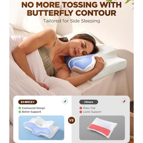 Pillow For Neck Pain Side Sleeper Frido Cervical Butterfly Pillow