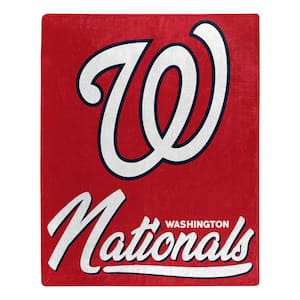MLB Nationals Signature Raschel Multi-Colored Throw Blanket