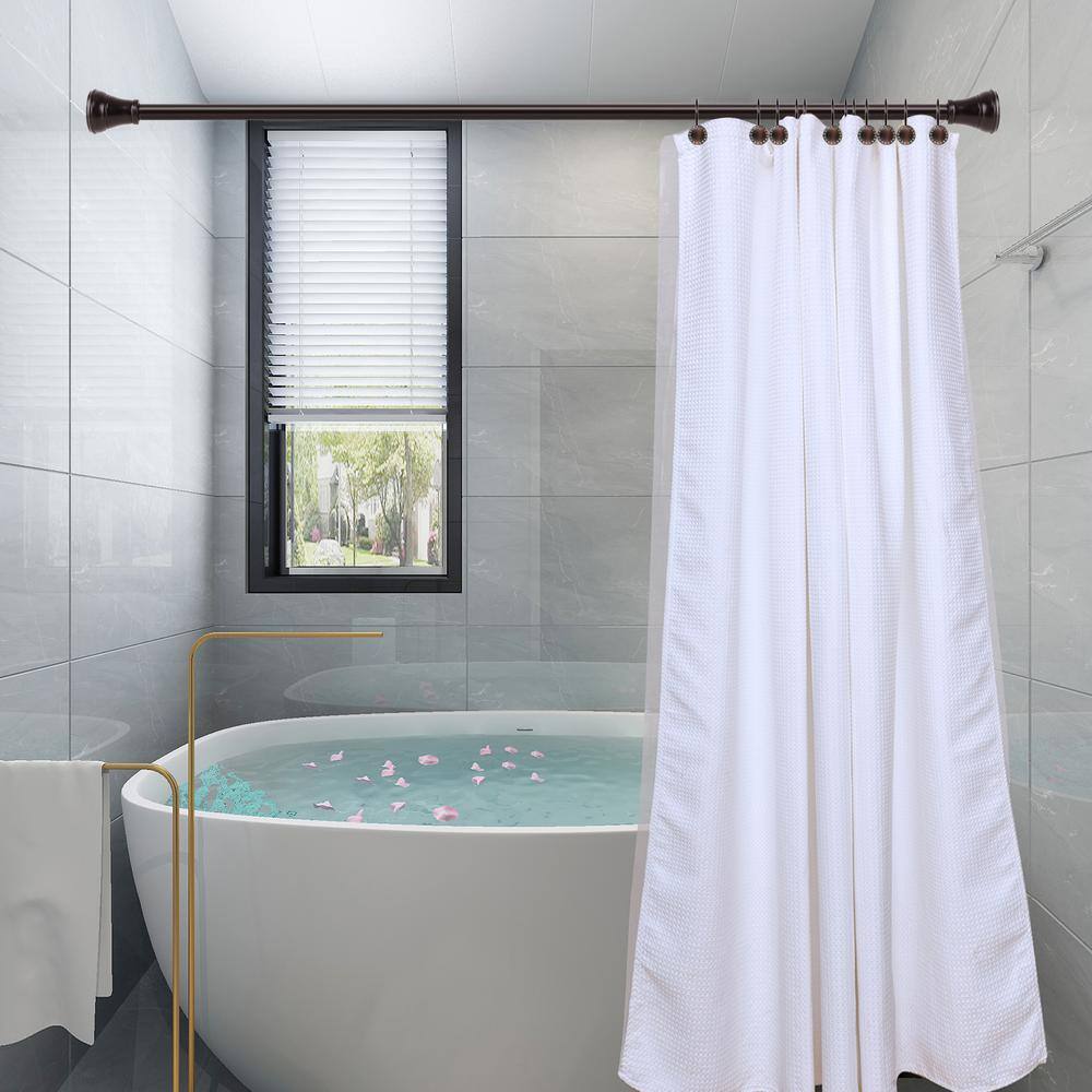 Oil Rubbed Bronze Zinc Double Shower Curtain Hooks
