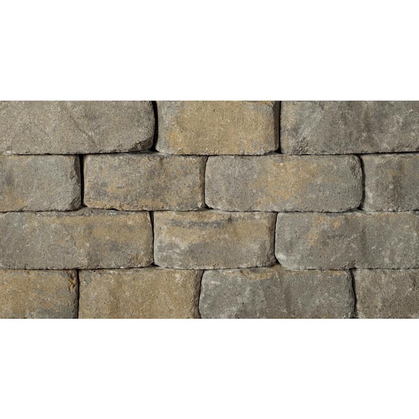 Oldcastle - Beltis 4 in. x 11 in. x 6 in. Tan Charcoal Concrete Retaining Wall Block