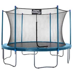 Machrus Upper Bounce 12 ft. Round Trampoline Set with Safety Enclosure System Outdoor Trampoline for Kids and Adults