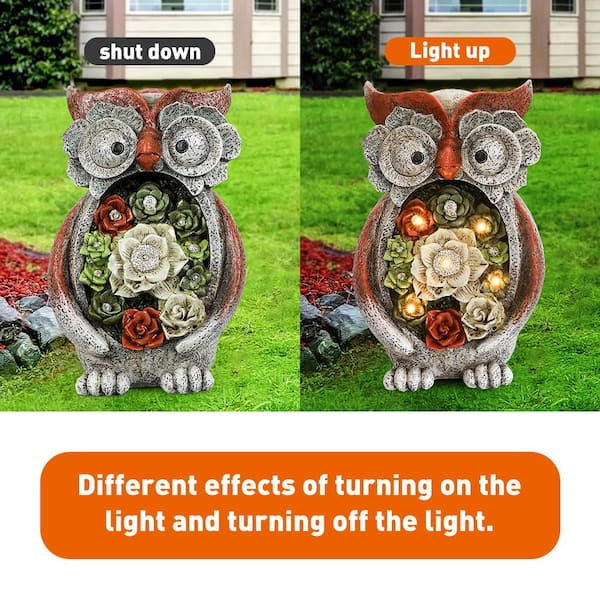 Details about   LED Solar Light Resin Owl Outdoor Lawn Stake Lamp Home Garden Decor N#S7 
