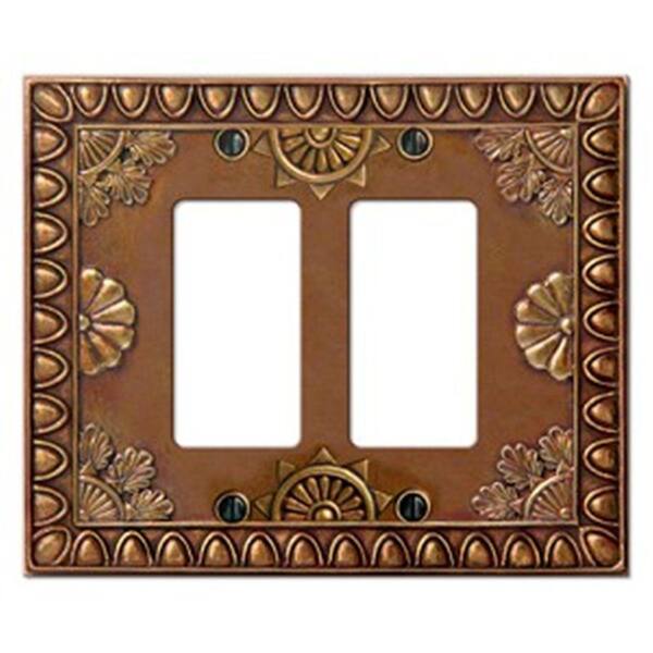 Creative Accents Amiens 2 Decorator Wall Plate - Copper-DISCONTINUED