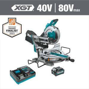 40V max XGT Brushless Cordless 10 in. Dual-Bevel Sliding Compound Miter Saw Kit, AWS Capable (4.0Ah)