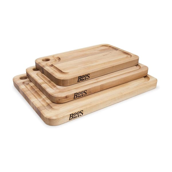 John Boos 212 Chop-N-Slice 10 x 16 Maple Wood Cutting Board 