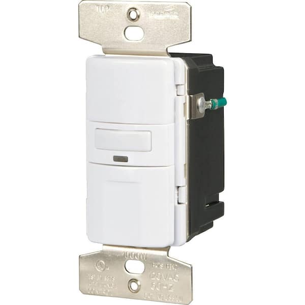 Eaton Motion-Activated Occupancy Sensor Wall Switch, White