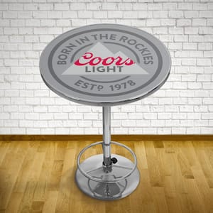 Coors Light Chrome Pub/Bar Table