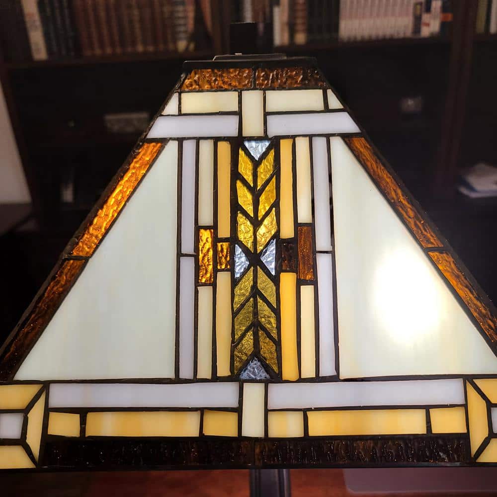 Tiffany Style 22" Multicolor Stained Glass Table Lamp