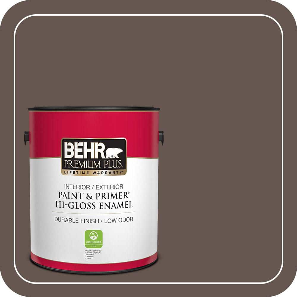 1 gal. #BNC-33 Harvest Oak Hi-Gloss Enamel Interior/Exterior Paint & Primer price history on PriceWatchPro