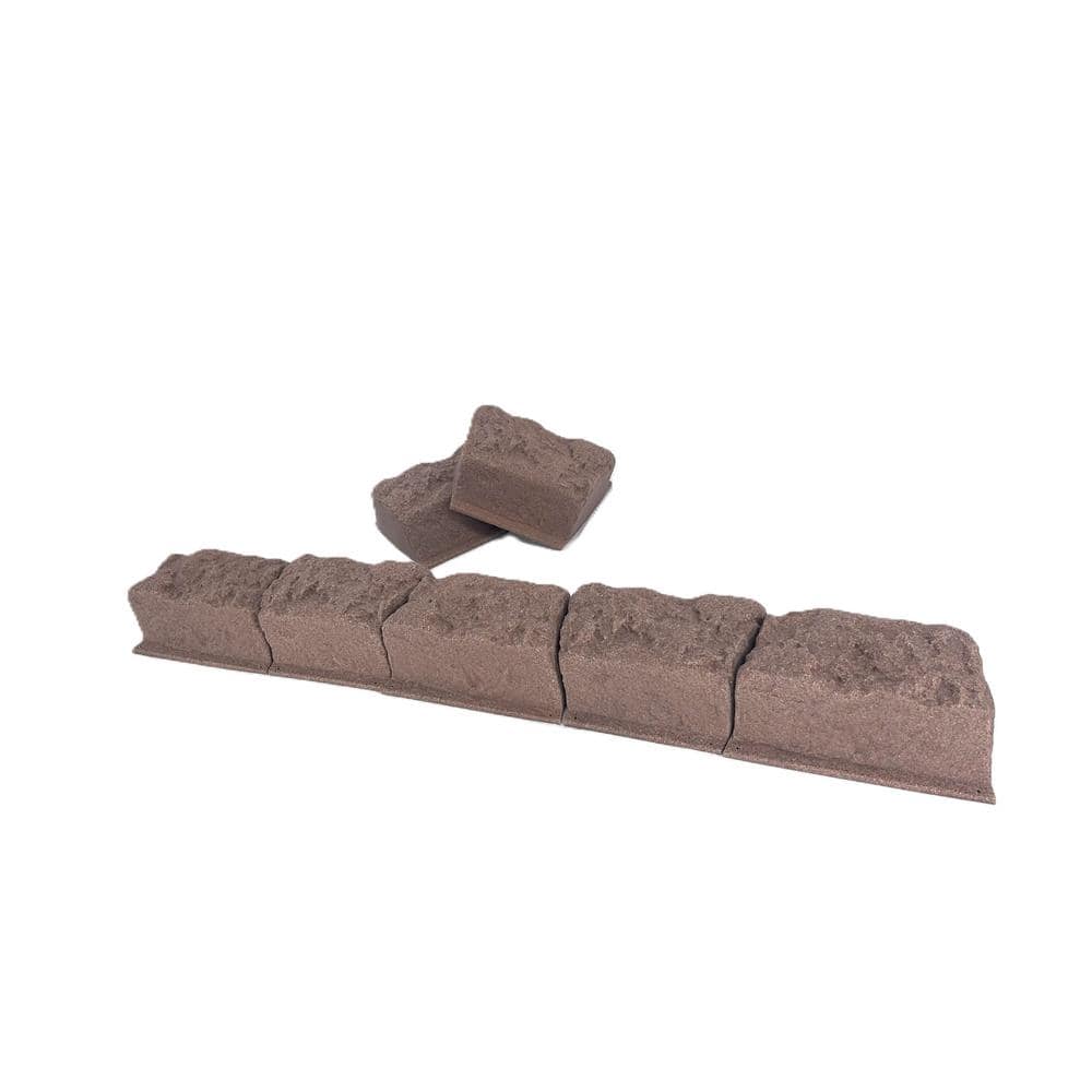 Autumn Bluff Multicolor Polyethylene Curved Edging Stone Set