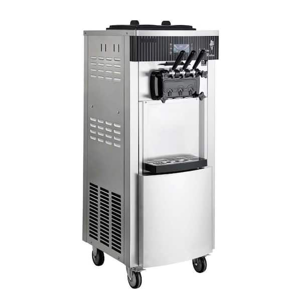 SKYSHALO Commercial Soft Ice Cream Machine 6 qt. Stainless Steel 3
